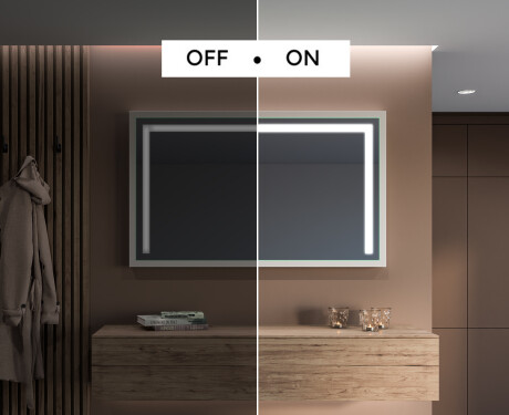 Rettangolare specchi con luci LED con cornice - FrameLine L11 #5