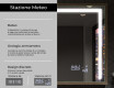 Rettangolare specchi con luci LED con cornice - FrameLine L11 #8