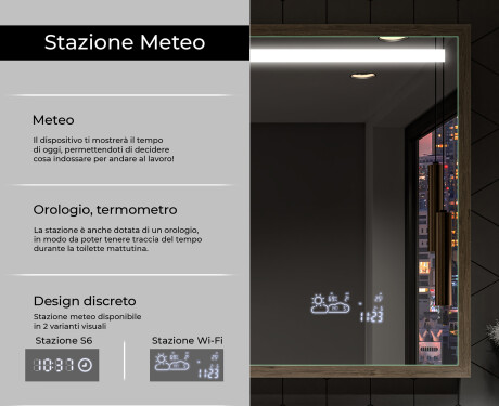 Specchio vintage da parete rettangolare - FrameLine L124 #8