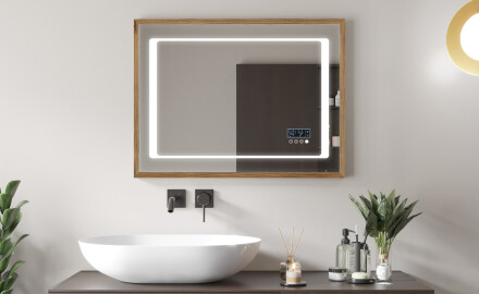 Specchio bagno LED con cornice - FrameLine L61