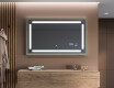Rettangolare specchi con luci LED con cornice - FrameLine L124 #12