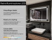 Rettangolare specchi con luci LED con cornice - FrameLine L124 #4