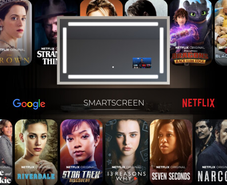 Rettangolare specchi con luci LED con cornice - FrameLine L124 #6