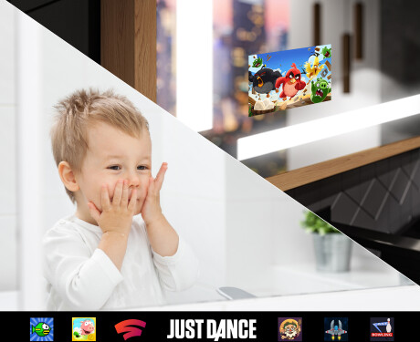 Rettangolare specchi con luci LED con cornice - FrameLine L124 #9