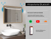 Specchio bagno LED con cornice - FrameLine L128 #11