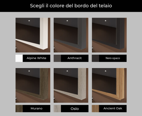 Specchio bagno LED con cornice - FrameLine L128 #2