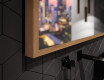 Specchio bagno LED con cornice - FrameLine L128 #3