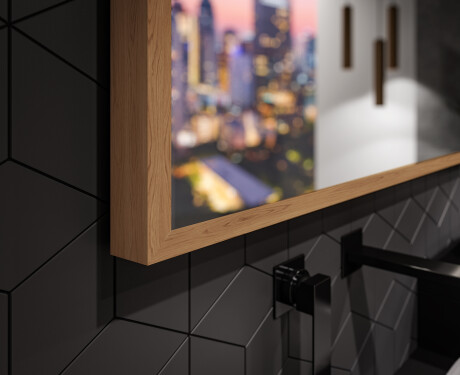 Specchio bagno LED con cornice - FrameLine L128 #3