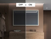 Specchio bagno LED con cornice - FrameLine L128 #5