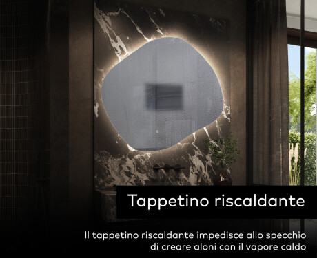 Specchio da bagno LED di forma irregolare R221 #9