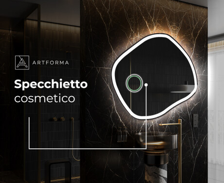 Specchio da bagno LED di forma irregolare R222 #5