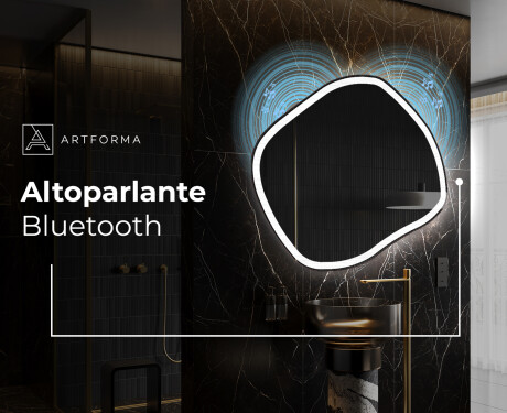 Specchio da bagno LED di forma irregolare R222 #6