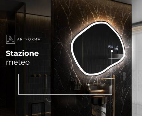Specchio da bagno LED di forma irregolare R222 #7