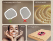 Specchio da bagno con illuminazione, doppia tonalità, interruttore touch, tappetino riscaldante #6
