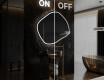 Specchio da bagno LED di forma irregolare R223 #3