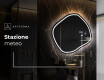 Specchio da bagno LED di forma irregolare R223 #7