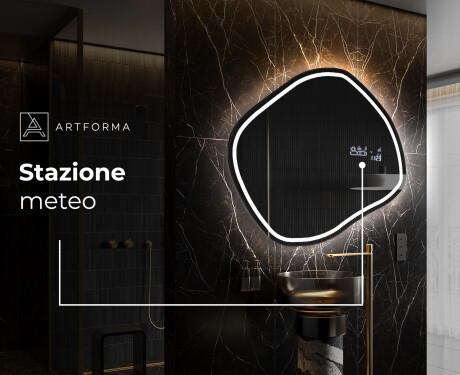 Specchio da bagno LED di forma irregolare R223 #7