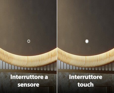 Specchio decorativo in una cornice di rovere con illuminazione LED #8