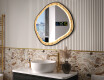 Specchio decorativo in una cornice di rovere con illuminazione LED #9
