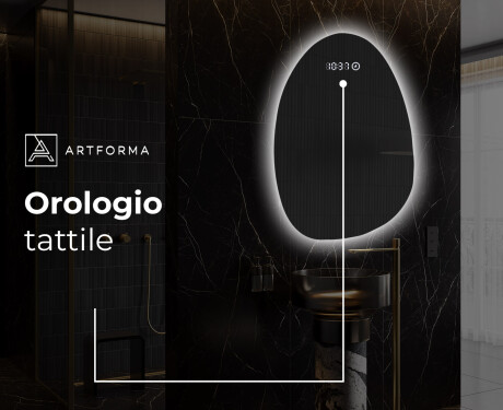 Specchio da bagno LED di forma irregolare SF221 #8