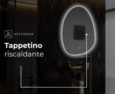 Specchio da bagno LED di forma irregolare SF221 #9