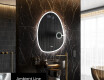 Specchio da bagno LED di forma irregolare SF222