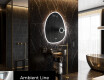 Specchio da bagno LED di forma irregolare SF222 #3
