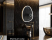 Specchio da bagno LED di forma irregolare SF222 #4