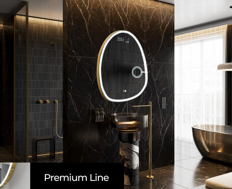 Specchio da bagno LED di forma irregolare SF222 #4