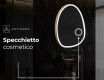 Specchio da bagno LED di forma irregolare SF222 #6