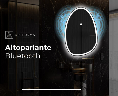 Specchio da bagno LED di forma irregolare SF222 #7