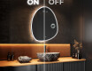 Specchio da bagno LED di forma irregolare SF222 #3