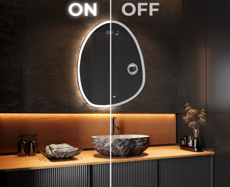 Specchio da bagno LED di forma irregolare SF222 #3