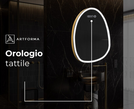 Specchio da bagno LED di forma irregolare SF222 #8