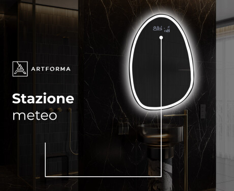 Specchio da bagno LED di forma irregolare SF222 #9