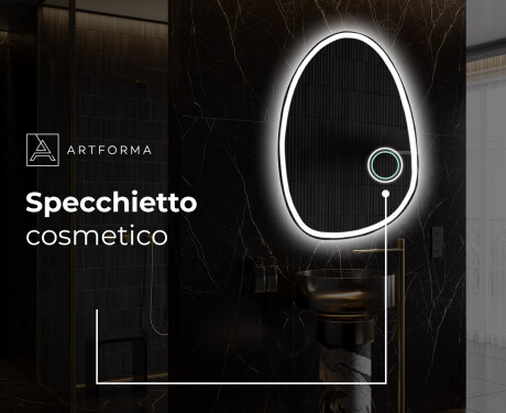 Specchio da bagno LED di forma irregolare SF222 #5
