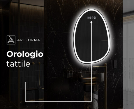 Specchio da bagno LED di forma irregolare SF222 #8