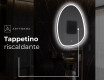 Specchio da bagno LED di forma irregolare SF222 #9