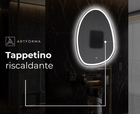 Specchio da bagno LED di forma irregolare SF222 #9