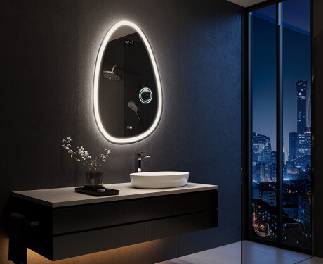 Specchio da bagno LED di forma irregolare SF222 #10