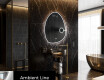 Specchio da bagno LED di forma irregolare SF223 #3