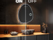 Specchio da bagno LED di forma irregolare SF223 #3