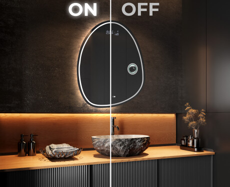 Specchio da bagno LED di forma irregolare SF223 #3