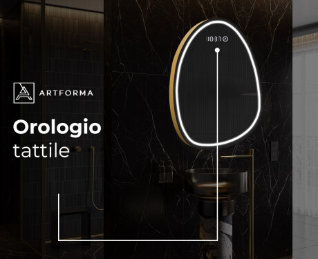 Specchio da bagno LED di forma irregolare SF223 #8