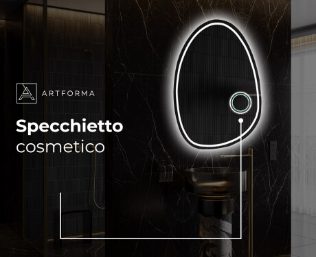 Specchio da bagno LED di forma irregolare SF223 #5