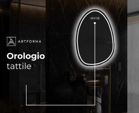 Specchio da bagno LED di forma irregolare SF223 #8