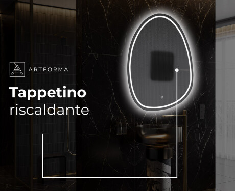 Specchio da bagno LED di forma irregolare SF223 #9