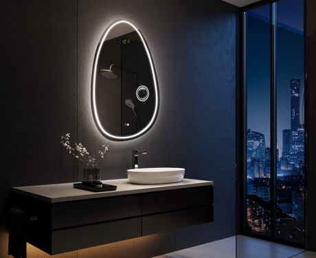 Specchio da bagno LED di forma irregolare SF223 #10