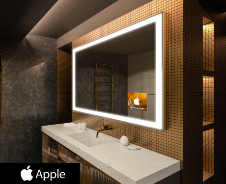 Specchio Da Bagno retroilluminato LED SMART L01 Apple #1