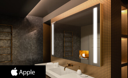 Specchio Da Bagno retroilluminato LED SMART L02 Apple